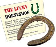 Wonder Care Horseshoe Authentic Used Horseshoe Good Luck Charm Rustic Auspicious Lucky Gift Cast Iron Real Horseshoe for Wall Decorations Prosperity and Fortune