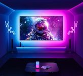 MITSUKO AmbiMotion 2.1 TV LED Backlight Kit with HDMI 2.1 Sync Box Supports 4k120hz +HDR, VRR+ALLM Immersive RGBIC Backlight for Upto 120 inch TVs TV Lights for Games Music Movies (65-90 Inch)