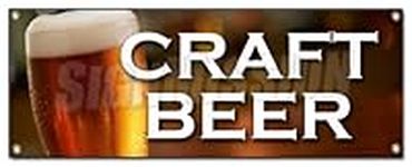 Craft Beer Banner Sign microbrewery