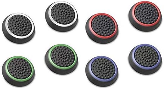 Perfepart Silicone Thumb Stick Grip Cap Joystick Thumbsticks Caps Cover for PS4 Xbox 1 PS3 Xbox 360 PS2 Game Controllers - 4 Pairs