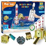 Imagimake Mapology - Isro India'S Space Odyssey|Rocket & Satellite Model Making 1 Piece Sets|Astronaut & Space Toys|Educational Toy Puzzle - 7+ Years|3D Puzzle Building Set,Multicolor