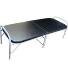 AS LIVING CREATIONS Metal Folding Bed Single Size with Single Layer Mattress for Sleeping Guest Bed Easily Storable (Single Layer Foam, 3ft x 6ft) (Colors Will BE Send Randomly)