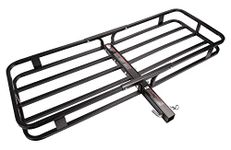 PEAKTOW PTT0063 Hitch Mount Cargo Carrier Luggage Basket 51-1/2 x 17-1/2 x 4 inches 500 lbs. Capacity