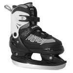 MammyGol Kids Ice Skates for Girls Boys Adjustable Ice Skates with Hockey Style Blade Outdoor Indoor Black
