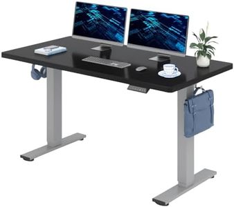 FLEXISPOT Electric Standing Desk 160x80cm – Height Adjustable, Silver Frame, Black Top