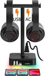 KAFRI RGB Dual Headphone Stand with