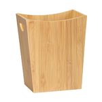 LIANTRAL Wood Trash Can Wastebasket, 2 Gallon Small Bathroom Garbage Can Wood Waste Basket Trash Container Recycling Bin for Bathroom, Bedroom, Living Room, Office, Kitchen