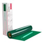 Iron on Vinyl Green HTV Vinyl Rolls - 12" x 20ft Green Heat Transfer Vinyl for Shirts, Green Iron on Vinyl for Cricut & Silhouette Cameo - Easy to Cut & Weed for DIY Heat Vinyl Design