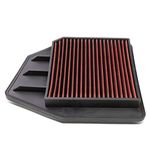 DNA Motoring AFPN-008-RD Clean Air Washable Drop In Panel Air Filter Enhance Engine Performance Power & Acceleration Improve [Compatible with 08-15 Honda Accord Crosstour 2.4L]