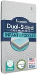 hiccapop Baby Crib Mattress - Safe, Non-Toxic, Waterproof - Dual Sided w/Firm Side for Babies & Soft Memory Foam Side for Toddlers - Memory Foam Crib Mattress - Toddler Bed Mattress - Baby Mattress