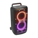 JBL PartyBox 520 - Portable Battery-Powered Party Speaker with AI Sound Boost, Up to 15 Hours of Play time, IPX4 Splash Proof, Multi-Speaker Connection by Auracast, and Telescopic Handle (Black)