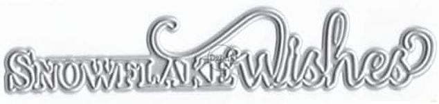DzIxY Words Snowflake Wishes Metal 