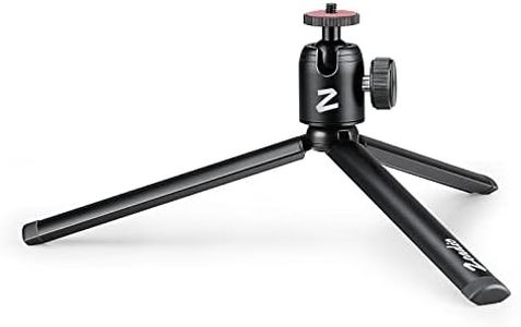 Zeadio Metal Mini Tripod + Ball Head Mount, with 1/4" Screw Desktop Tabletop Stand Tripod for Smooth4, Crane Plus, Crane2, Osmo Mobile, Ronin-S, Vimble2, Gimbal Handle Grip Stabilizer and All Cameras