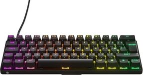 SteelSeries Apex Pro Mini - HyperMagnetic Gaming Keyboard - World’s Fastest Keyboard - Adjustable Actuation - Compact 60% Form Factor - RGB – PBT Keycaps - USB-C - English QWERTY Layout - 60%