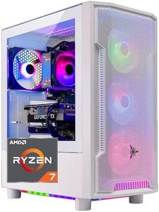 Skytech Archangel Gaming PC Desktop, Ryzen 7 5700 3.7 GHz (4.6GHz Turbo Boost), NVIDIA RTX 4060 Ti 8GB GDDR6X, 1TB SSD, 16GB DDR4 RAM 3200, 650W Gold PSU, Wi-Fi, Win 11 Home