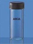 ABG BOROSILICATE GLASS CULTURE TUBE, FLAT BOTTOM WITH SCREW CAP. 30ML CAPACITY. 50 UNIT