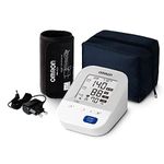 Omron HEM 7156A Digital Blood Pressure Monitor (Adapter Included) with 360° Accuracy Intelli Wrap Cuff for All Arm Sizes (White)