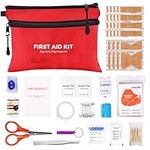 116PCS Portable First Aid Kit, Office, Sports, Travel, Camping, Travel First Aid Kit, Waterproof Survival First Aid Kit with Upgraded Handle Design, Ideal for Home, Workplace and Outdoor etc.