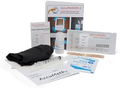 AccuMeth0.1 Methamphetamine Residue Detection Test Kit for Homes | 0.1 µg/100cm2 Legal Standard (Pack of 1)