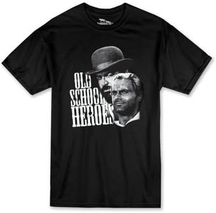 Terence Hill Old School Heroes T-shirt Bud Spencer (noir), Noir , L