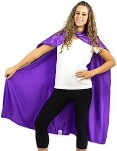 Everfan Women's Polyester Satin Superhero Cape 38"LX48"W Purple