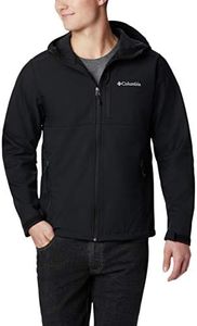 Columbia Men's Ascender Hooded Softshell Jacket, Black, Small