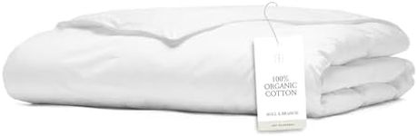 BOLL & BRANCH Down Alternative Duvet Insert – Luxury 100% Organic Cotton Shell – Hypoallergenic Fiber Bedding – Bafflebox Construction Maintains Shape - All Season, King/Cal King