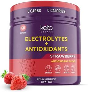 Keto Vitals Electrolytes Powder | Keto-Friendly Electrolytes with Potassium, Magnesium, Sodium, Calcium | Keto Electrolytes Supplement Energy Drink Mix | Sugar-Free, Zero Calories, Zero Carbs