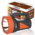 Pick Ur Needs Rechargeable Long Range Search Torch Light 50W with 2 Side Emergency Tube Light (Orange)