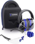 TradeSmart All-in-One Shooting Ear Protection - Comfort+ NRR 28 Earmuffs, Glasses & Earplugs + Carry Case