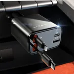 LISEN Retractable Car Charger 4 in 