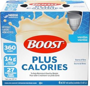 BOOST PLUS Complete Nutrition Drink, Vanilla, 6x237ml Bottles, Case Pack of 4, Packaging May Vary