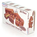 HANGERWORLD 30 Cedar Wood 440g Set of Mixed Shapes Pieces Blocks Wooden Fresheners