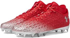 Under Armour Spotlight Clone 4.0 MC Red/Metallic Silver/Metallic Silver 10.5 D (M)