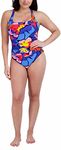 Nautica Women's Racerback One Piece Swimsuit, Into The Jungle, G