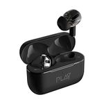 World Of PLAY PLAYGO DUALPODS ; Wireless in Ear Earbuds with Mic; Dual Drivers; EBEL Drivers; HD Call Quality; Sensory Controls & BT 5.1 (Graphite Black), (T45)