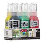 Gallery Glass, Basic Stained Kit, 6 Piece Glass Paint Set for DIY Arts and Crafts, Perfect for Beginners and Artists, 1 Count (Pack of 1)