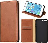 GoshukunTech Case for iPhone 7 Plus,for iPhone 8 Plus Wallet Case[5.5 inch] Magnetic Wallet Case Leather Flip Folio Cover with Card Slots for iPhone 7 Plus/8 Plus -Light Brown