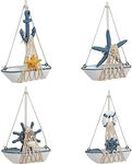 Juvale Set of 4 Nautical Nursery De