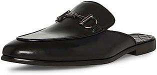 Steve Madden Men's Dazling Mule, Black Leather, 10.5