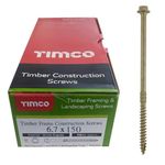 TIMCO 150IN Index Hex Head Timber Screw 6.7x150 - Organic Green (Box of 50)