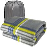 forestfish Fleece Throw Blanket Cozy Soft Portable Travel Blanket Compact for Long Car Airplane Train Rides 60" x 40", Plaid