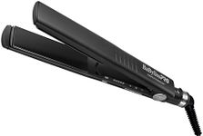 BaBylissPRO Nano Titanium Dual Ionic Flat Iron for Maximum Smoothness and Shine, 1.25" wide, Black