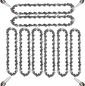 8 Stück Sägeketten 4 Zoll 28 TG Kette für Mini Akku Kettensägen Kette Ersatz 1/4, für 13CM Schwert