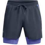 Under Armour Mens Launch SW 7 2N1 Shorts Sports Bottoms Downpour Grey M