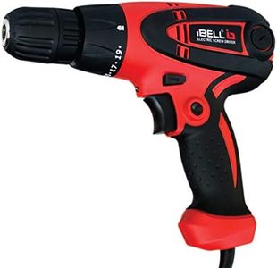 IBELL Electric Screwdriver SD10-85/86, 280W, Copper Armature, Chuck 10mm, 750RPM, Torque 19+1 Drill Moden (Red-Black)