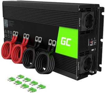 Green Cell® 2000 W / 4000 W 12 V to 230 V Volt Car Voltage Converter Inverter Power Solar Inverter DC AC Converter Current Transformer Vehicles Caravan Car Modified Sine Wave Car Charger