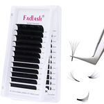 Fadlash Easy Fan Lashes D Curl 0.07 8-14mm Mixed Length Russian Lashes Natural Look Self Fanning Eye Lashes Automatic Blooming Russian Eyelashes Extensions(0.07-D-814)