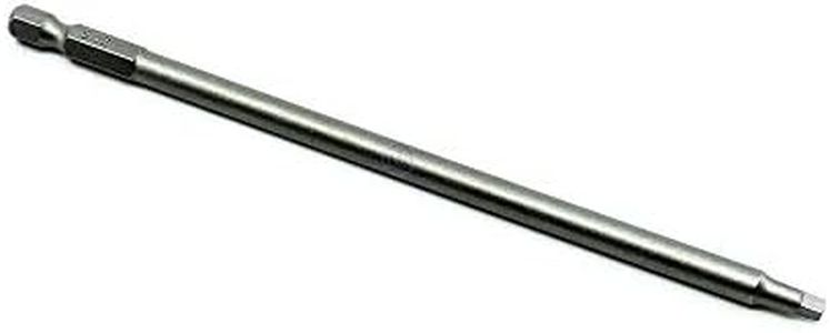 Benchmark Abrasives Square Insert Bit Set With 1/4 Inch With Hex Shank, Professional Grade Bits for Electric Screwdrivers, Hand Screwdrivers, Cordless Drills (50 Pack) - SQ2 x 6"