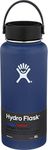 Hydro Flask Vacuum Insulated Stainless Steel Water Bottle Wide Mouth with Flex Cap (Cobalt, 32 Oz)